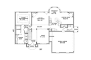 Southern Style House Plan - 3 Beds 2.5 Baths 2052 Sq/Ft Plan #81-235 