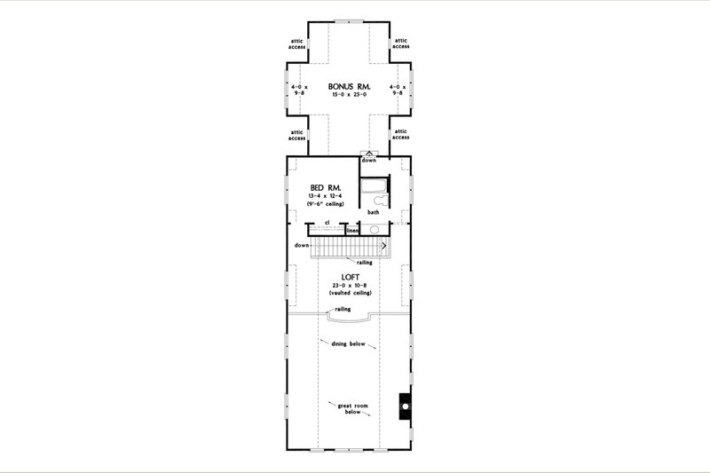 Dream House Plan - Floor Plan - Upper Floor for Farmhouse House Plan #929-1162 - 4 bed, 3.5 bath