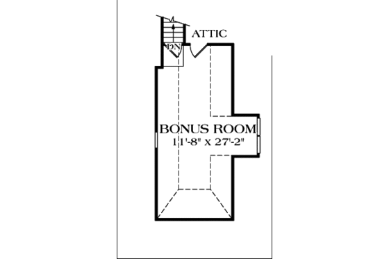 Floor Plan - Other Floor for Colonial House Plan #453-33 - 3 bed, 3.5 bath