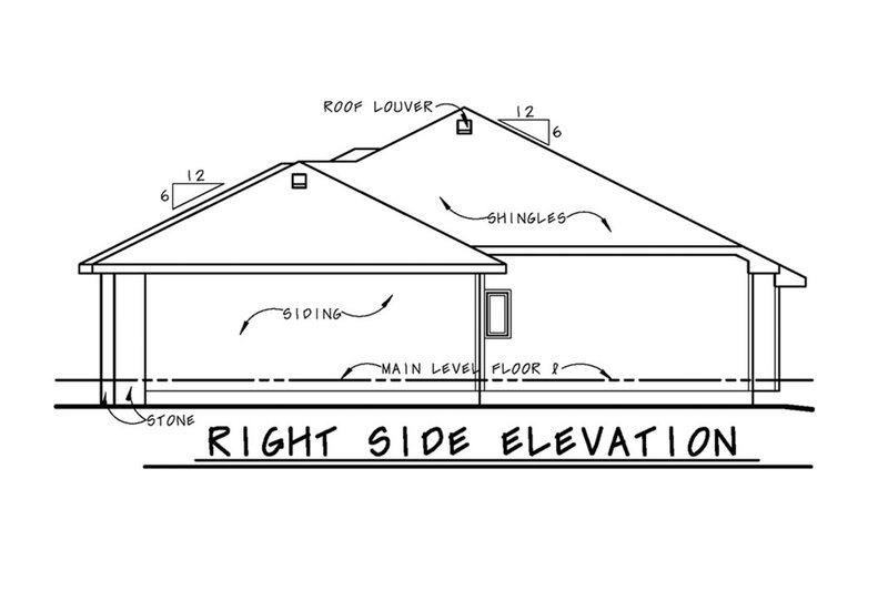 Dream House Plan - Right Side Elevation