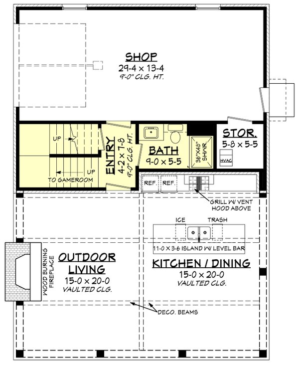 Home Plan - Traditional Floor Plan - Main Floor Plan #430-312