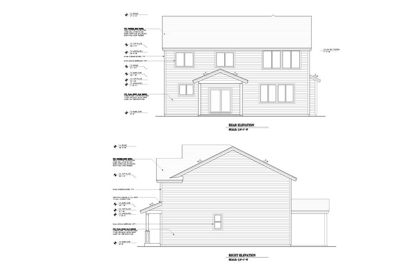 House Design - Exterior - Other Elevation 1 for Craftsman House Plan #53-715 - 4 bed, 2.5 bath