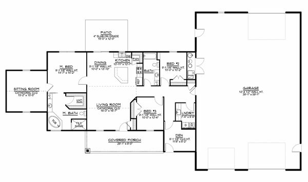 Dream House Plan - Farmhouse Floor Plan - Main Floor Plan #1064-117