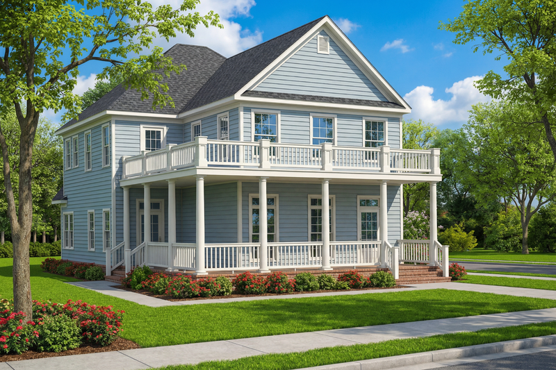 Dream House Plan - Southern Exterior - Front Elevation Plan #17-521