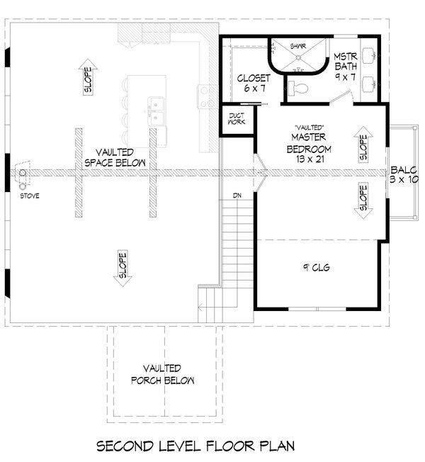 Home Plan - Traditional Floor Plan - Upper Floor Plan #932-428