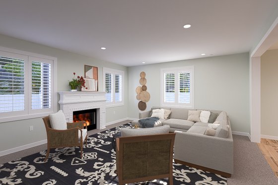 Interior - Family Room 3 for Farmhouse House Plan #1060-250 - 3 bed, 2.5 bath