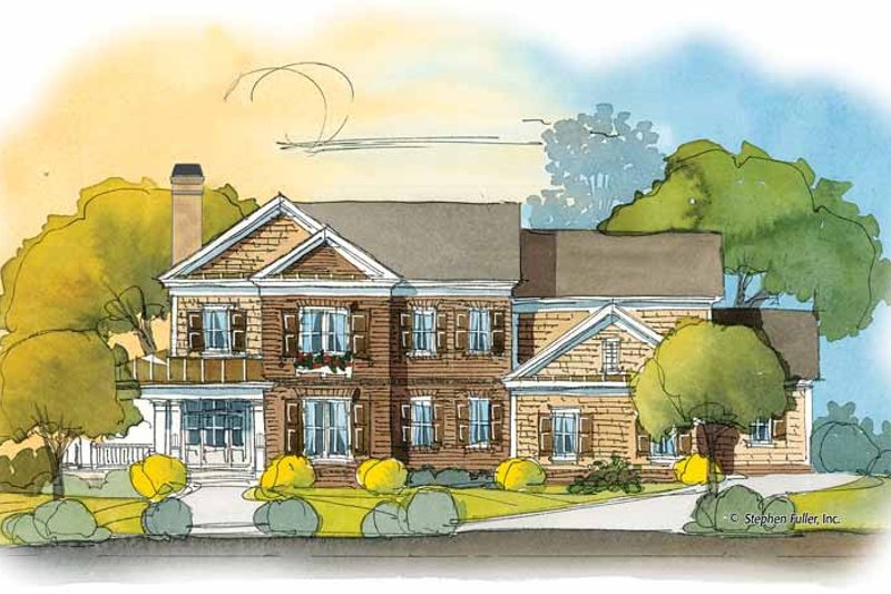 Home Plan - Colonial Exterior - Front Elevation Plan #429-409