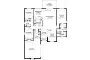 Mediterranean Style House Plan - 3 Beds 2 Baths 2056 Sq/Ft Plan #17-3178 