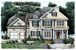 Country Exterior - Front Elevation Plan #927-881