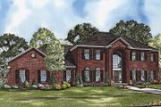 Colonial Style House Plan - 4 Beds 4.5 Baths 3558 Sq/Ft Plan #17-3202 