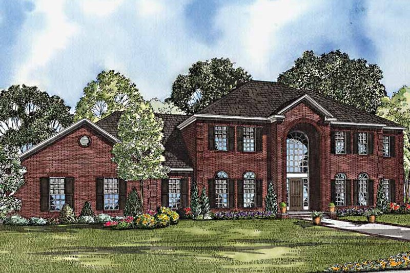 Home Plan - Exterior - Front Elevation 3 for Colonial House Plan #17-3202 - 4 bed, 4.5 bath