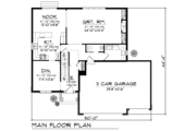 Mediterranean Style House Plan - 4 Beds 2.5 Baths 2210 Sq/Ft Plan #70-934 