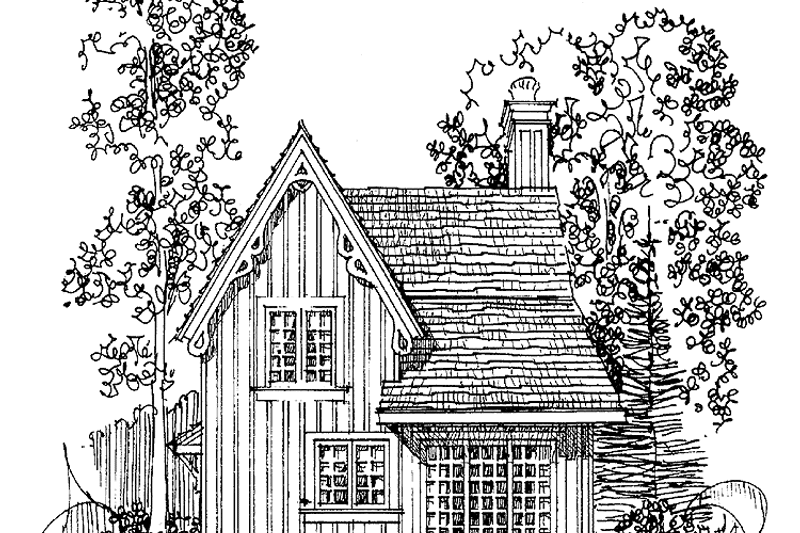Home Plan - Exterior - Rear Elevation for Craftsman House Plan #1016-3 - 2 bed, 1.5 bath