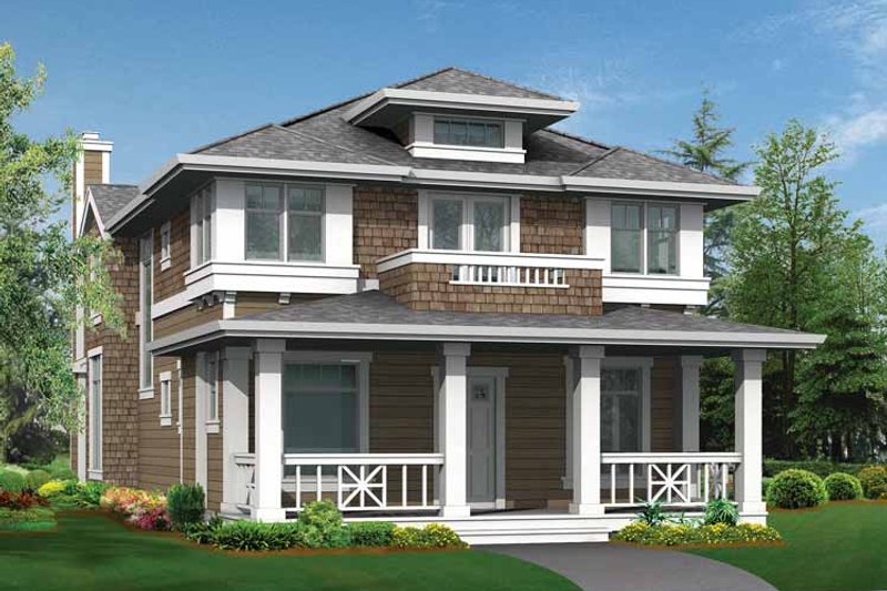 Dream House Plan - Exterior - Front Elevation 3 for Craftsman House Plan #132-235 - 3 bed, 2.5 bath