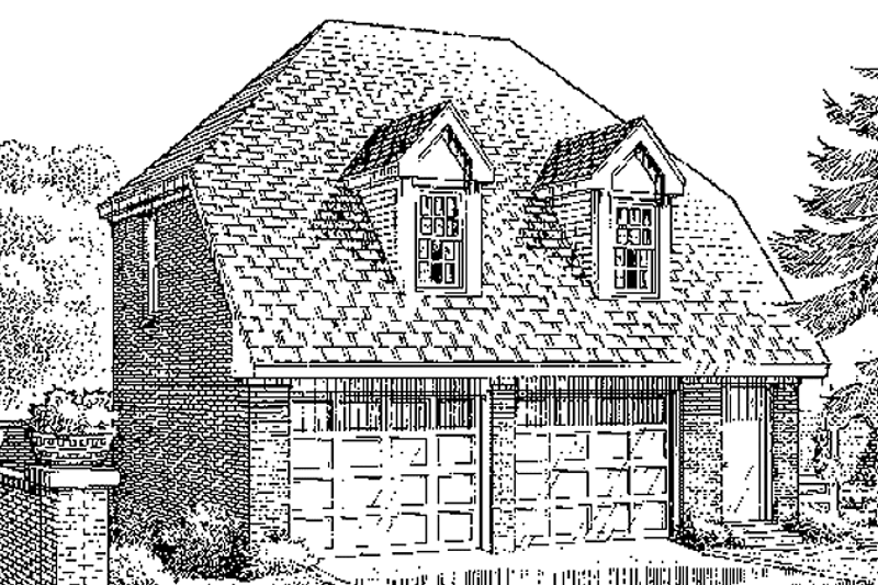 House Blueprint - Country Exterior - Front Elevation Plan #410-3572