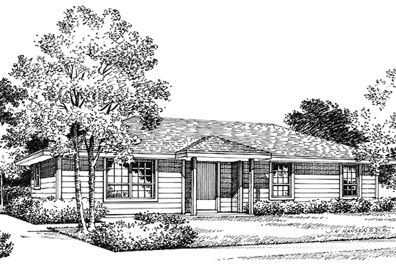 House Design - Mediterranean Exterior - Front Elevation Plan #417-582