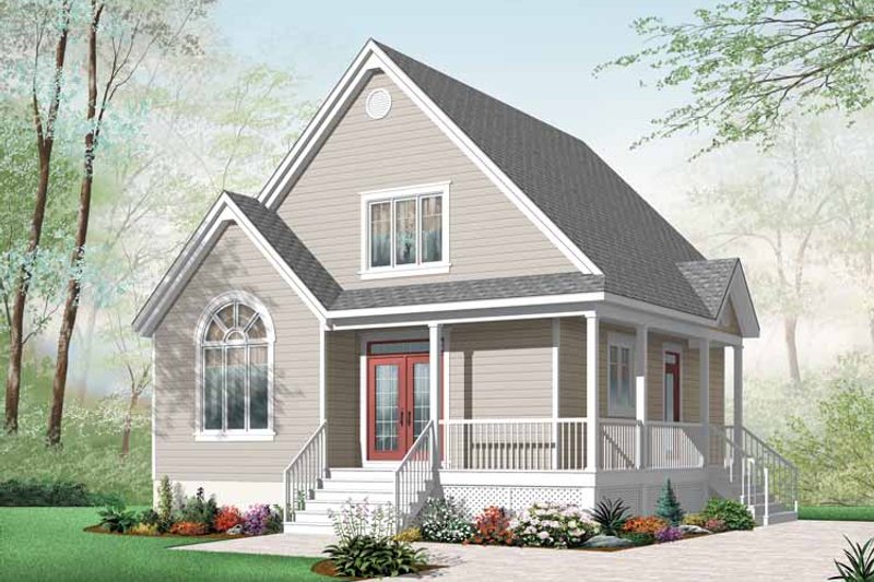Architectural House Design - Country Exterior - Front Elevation Plan #23-2403