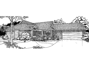 Architectural House Design - Craftsman Exterior - Front Elevation Plan #334-118