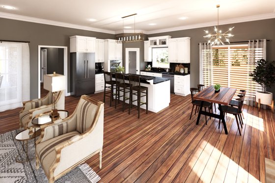 Interior - Kitchen for Country House Plan #44-196 - 3 bed, 2 bath