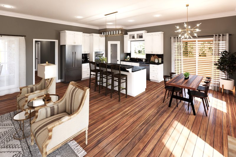 Home Plan - Interior - Kitchen for Country House Plan #44-196 - 3 bed, 2 bath