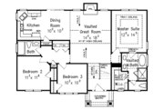 Craftsman Style House Plan - 3 Beds 2 Baths 1320 Sq/Ft Plan #927-266 