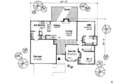 Traditional Style House Plan - 3 Beds 2 Baths 1440 Sq/Ft Plan #50-145 