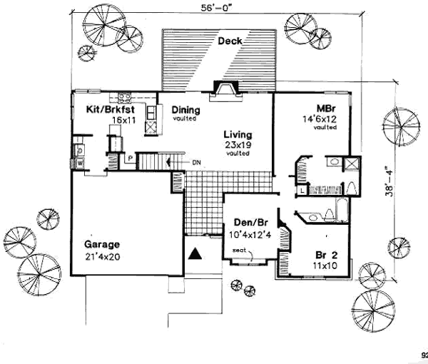 Traditional Floor Plan - Main Floor Plan #50-145