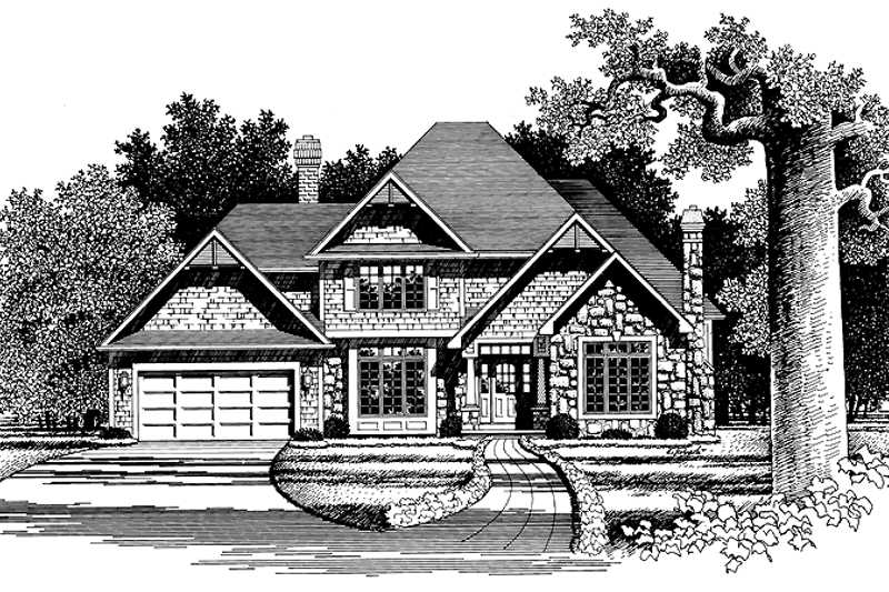 Architectural House Design - Traditional Exterior - Front Elevation Plan #316-144
