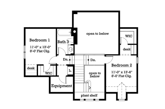 Floor Plan - Upper Floor for Victorian House Plan #930-180 - 3 bed, 3 bath