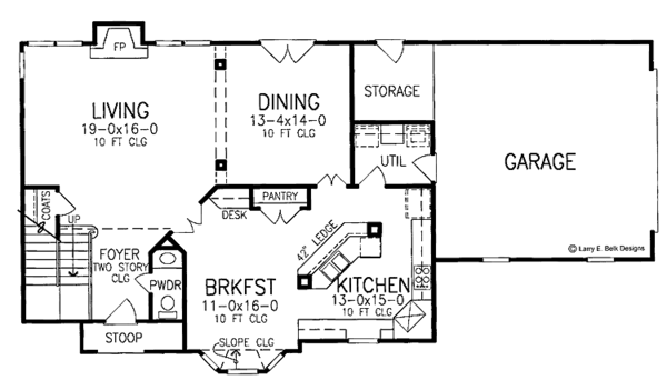 Dream House Plan - European Floor Plan - Main Floor Plan #952-242