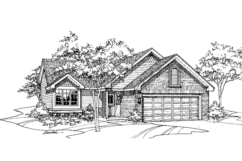 Home Plan - Craftsman Exterior - Front Elevation Plan #320-755