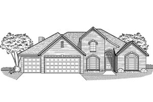Traditional Exterior - Front Elevation Plan #65-348