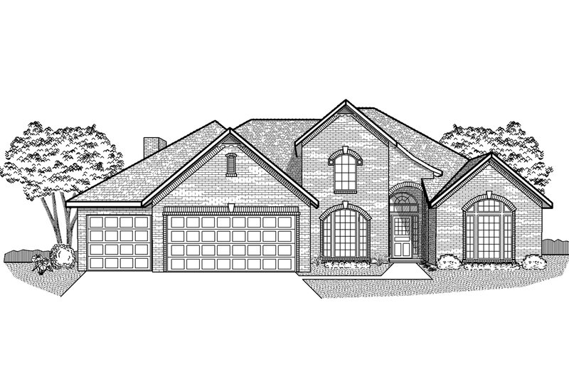Traditional Style House Plan - 4 Beds 3 Baths 2575 Sq/Ft Plan #65-348