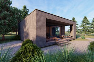 Exterior - Other Elevation for Modern House Plan #549-35 - 2 bed, 1 bath