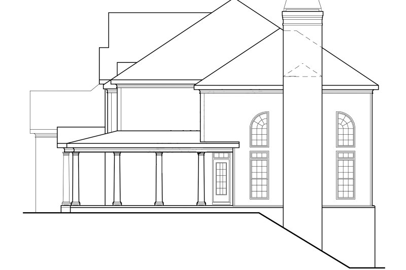 Home Plan - Exterior - Other Elevation for Classical House Plan #927-605 - 5 bed, 4.5 bath