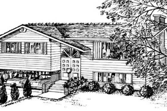Exterior - Front Elevation for Traditional House Plan #47-439 - 3 bed, 1 bath