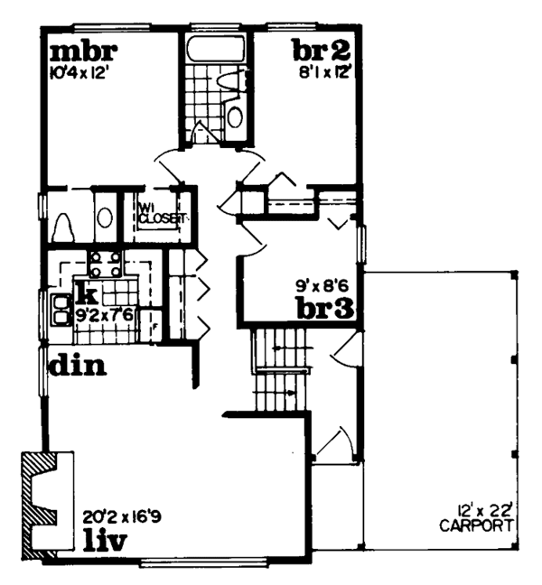 House Design - Contemporary Floor Plan - Main Floor Plan #47-673