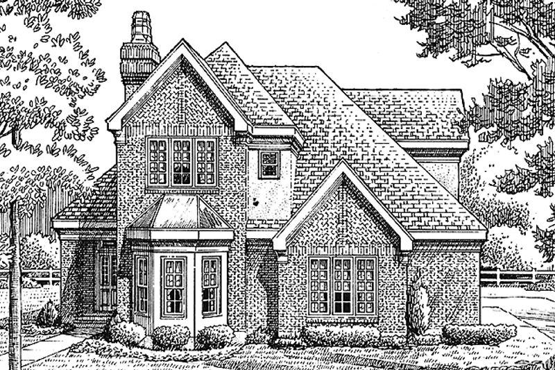 Home Plan - European Exterior - Front Elevation Plan #410-3582