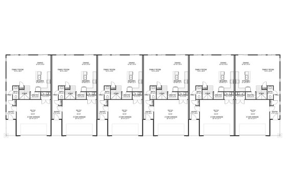 Floor Plan - Main Floor for Farmhouse House Plan #1060-319 - 18 bed, 12 bath