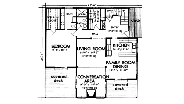 House Plan Design - Prairie Floor Plan - Upper Floor Plan #320-1204