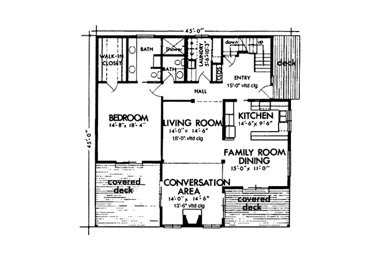 Home Plan - Floor Plan - Upper Floor for Prairie House Plan #320-1204 - 3 bed, 2.5 bath