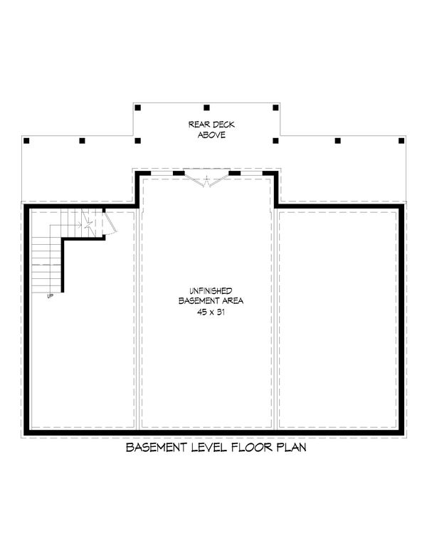 Home Plan - Country Floor Plan - Lower Floor Plan #932-55