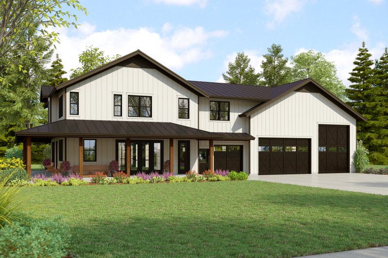 House Plan Design - Country Exterior - Front Elevation Plan #48-1113
