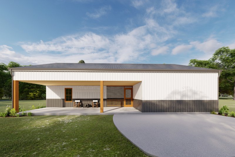 Architectural House Design - Exterior - Other Elevation 5 for Barndominium House Plan #1092-61 - 3 bed, 2 bath