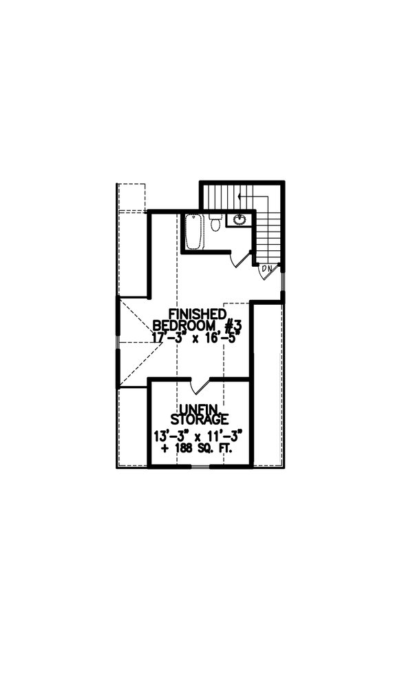 Dream House Plan - Farmhouse Floor Plan - Upper Floor Plan #54-507