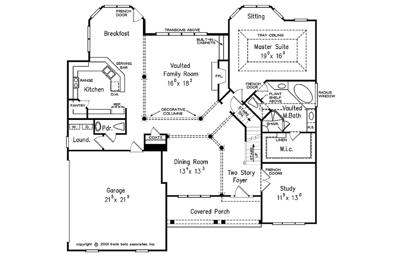 Home Plan - Floor Plan - Main Floor for European House Plan #927-646 - 4 bed, 2.5 bath
