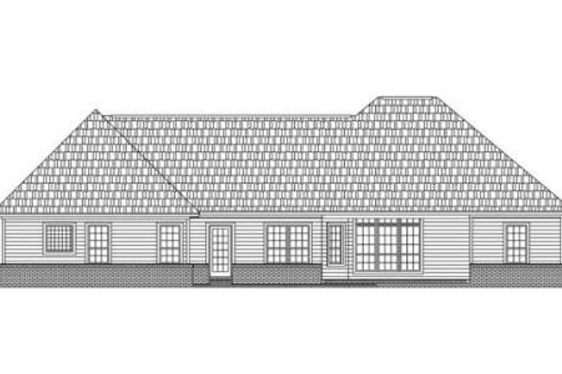 Dream House Plan - Exterior - Rear Elevation for Traditional House Plan #21-251 - 3 bed, 2.5 bath