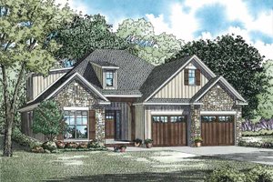 Country Exterior - Front Elevation Plan #17-3357