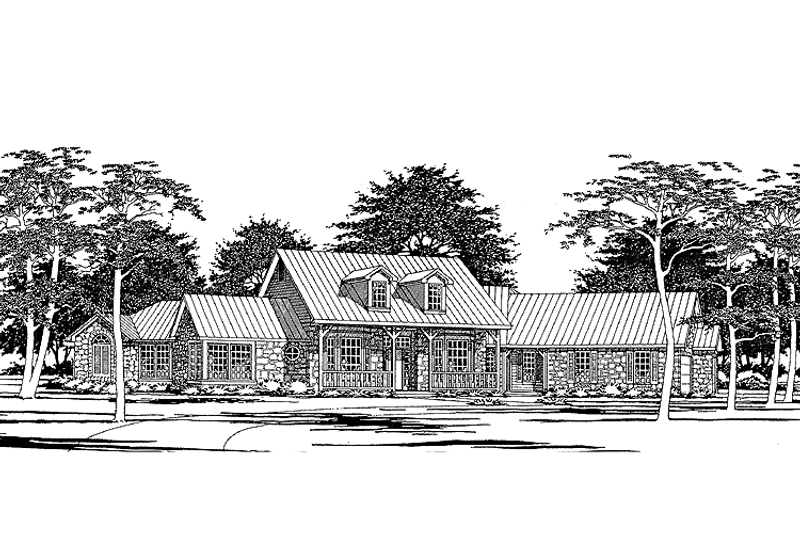 Dream House Plan - Country Exterior - Front Elevation Plan #472-200