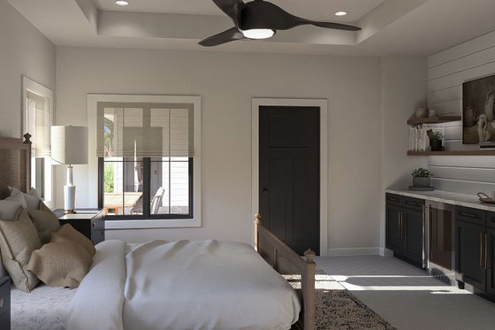 Interior - Master Bedroom for Colonial House Plan #455-415 - 3 bed, 2 bath